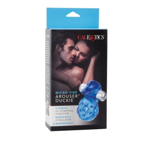 CalExotics Micro Vibe Arouser Duckie - виброкольцо, 7х1 см (синий)