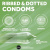 Презерватив EXS Ribbed And Dotted Condom, 1 шт