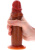 Фаллоимитатор Get Real Skin Foreskin Dildo, 19 см