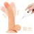 LoveToy Easy Strapon Set 8.5'' - мягкий страпон с реалистичным вибратором, 21.5х4.5 см (телесный)