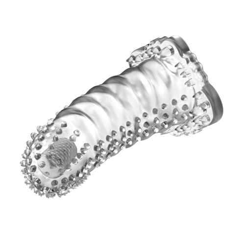 Baile Brave Man Penis Sleeve - Насадка на пенис, 14х4.2 см (прозрачный)