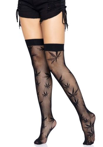 Панчохи з малюнком Leg Avenue 420 Net thigh high, One Size - купити в Україні | Секс шоп SEX-SHOP.ua