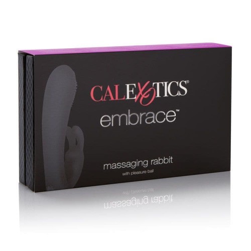 Embrace Massaging Rabbit - элегантный вибратор-кролик 14х3.3 см (фиолетовый)