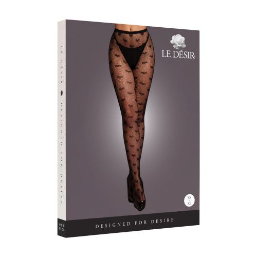 Колготки Le Desir Heart Patterned Tights Black XS/XL