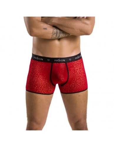 Passion - 046 SHORT PARKER red - Сексуальные мужские трусы с открытой попкой, L/XL