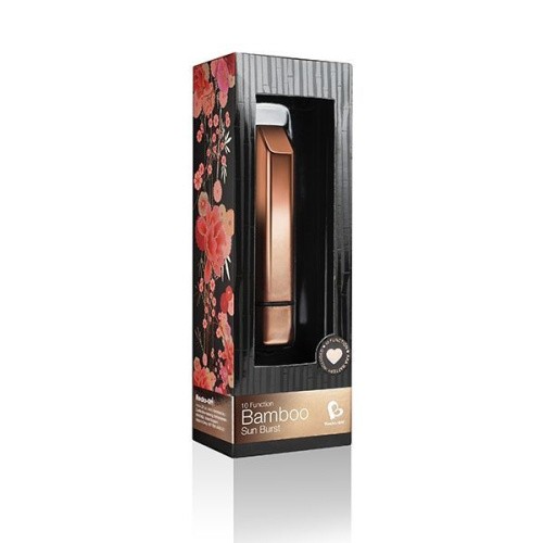 Rocks Off Bamboo Sun Burst - вибратор, 10х1.7 см. (золотой)