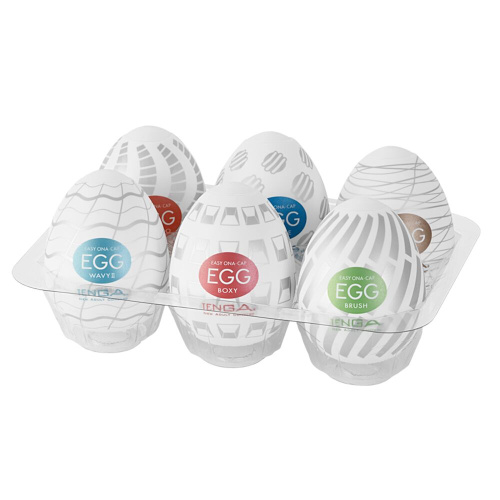 Набор мастурбаторов Tenga Egg New Standard Pack, 6 шт