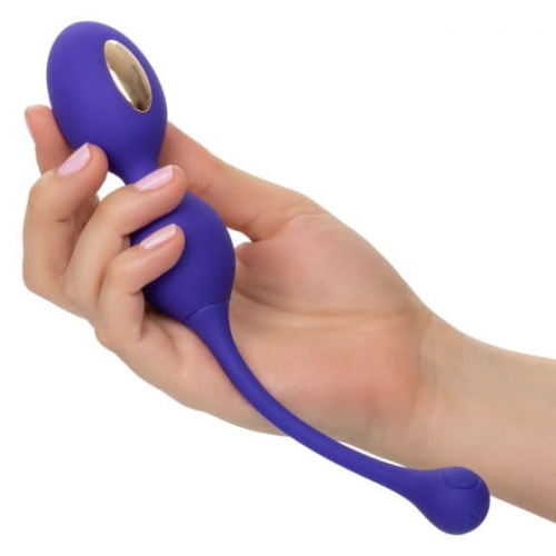 CalExotics E-stim Dual Kegel Exerciser - вагинальные шарики с электростимуляцией, 3,25 см