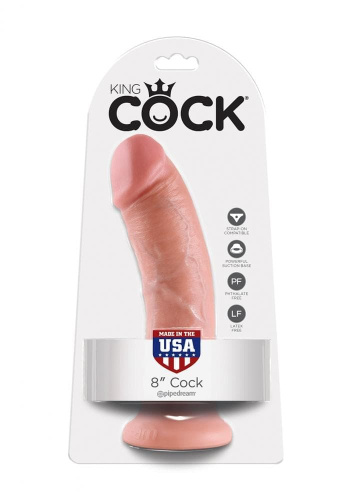 Фаллоимитатор King Cock 8, 20х4,5 см