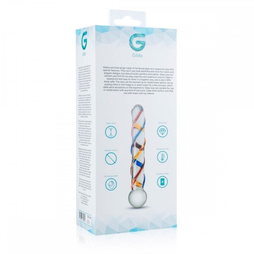 Gildo Glass Dildo No. 10 стеклянный дилдо,  18х2.6 см