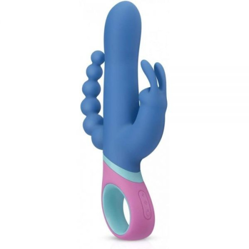 PMV20 Vice Double Vibrator - вибратор кролик с ротацией и анальным стимулятором, 23х3.5 см