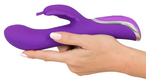 Sweet Smile Rechargeable Rotating Vibrator - вибратор кролик с функцией вращения, 23х4.1 см