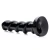 MC Mighty Screw 9.5 inch Dildo - ребристый фаллоимитатор с винтовой конструкцией, 24.13х5.7 см (чёрный)