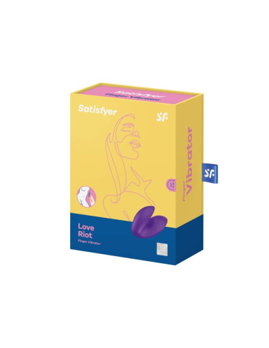 Satisfyer Love Riot Purple - Вибратор на палец (фиолетовый)