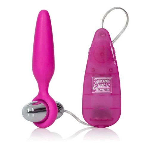 CalExotics Booty Call Booty Glider - Анальная вибро-пробка, 9,5Х2,5 см (розовый)