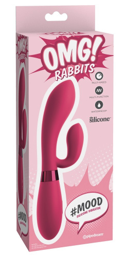 Pipedream OMG Mood Silicone Vibrator - силиконовый вибратор-кролик, 21 см