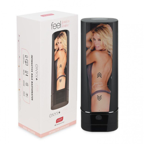 Kiiroo Onyx+ Jessica Drake - интерактивный мастурбатор, 26х9 см