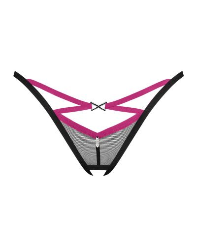 Трусики-стринги Obsessive Novenes crotchless thong, XS/S