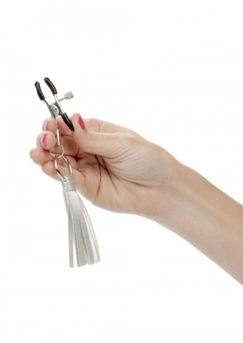 CalExotics Playful Tassels Nipple Clamps зажимы для сосков с кисточками (золотистый)