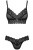 Obsessive 852-SET-1 set - комплект эротического белья с кружевом, L/XL (чёрный)