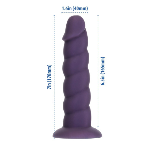 Фаллоимитатор Fantasy by Addiction Unicorn Dildo 7”, 17,8 см + вибропуля в подарок
