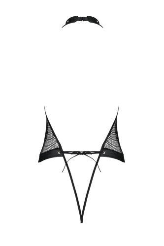 Passion MOONLIGHT BODY - Еротичний боді в сітку, L/XL (чорний) - купити в Києві, Україні