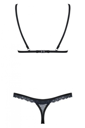 Obsessive 866-SET-1 set - комплект кружевного белья со стрингами, L/XL (чёрный)