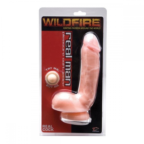Фаллоимитатор Wildfire® Real Man Jel-Lee® Real Cock, 21,5х5 см