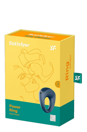 Satisfyer Power Ring - виброкольцо, 5.5х2.5 см (синий)