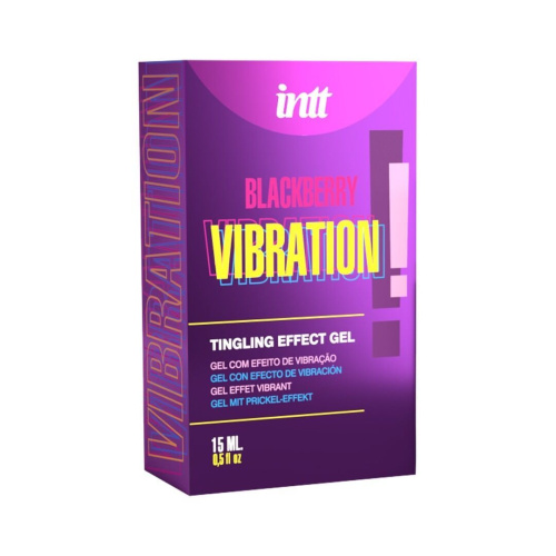 Жидкий вибратор Intt Vibration Blackberry,15 мл (ежевика)