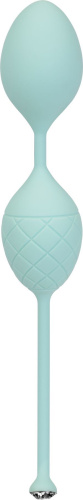 Pillow Talk Frisky Teal - роскошные вагинальные шарики с кристаллом, 3,2 см.