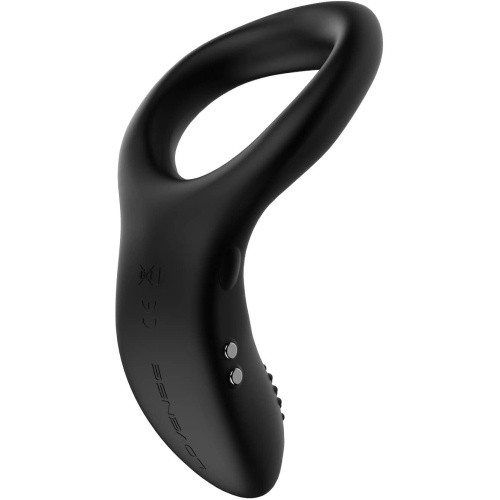 Lovense Diamo Cock Ring - віброкільце з керуванням зі смартфона, 11.3х4.4 см (чорний) - купити в Києві, Україні