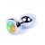 Boss Jewellery Silver Plug Disco Flashlight - Анальная пробка с кристаллом, 7х2.7 см (радужный) Boss Jewellery Silver Plug Disco Flashlight - Анальная пробка с кристаллом, 7х2.7 см (радужный)