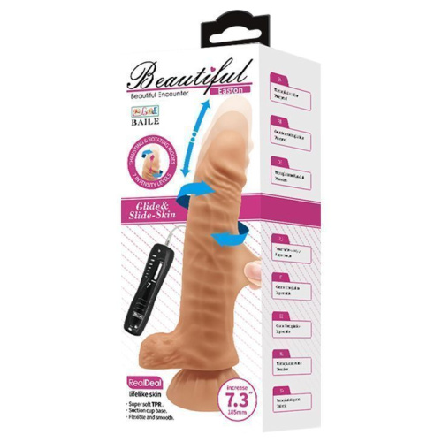 Реалистичный вибратор Baile Beautiful Encounter Baron, 18,5 см