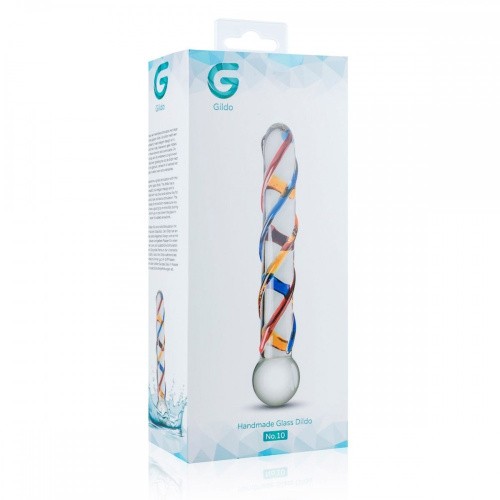 Gildo Glass Dildo No. 10 стеклянный дилдо,  18х2.6 см