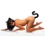 Tailz Black Cat Tail Anal Plug & Mask Set - ролевой БДСМ набор кота: маска и анальная пробка с хвостом