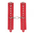 Leather Double Fix Hand Cuffs, Red - Наручники, 25 см (красный) Leather Double Fix Hand Cuffs, Red - Наручники, 25 см (красный)