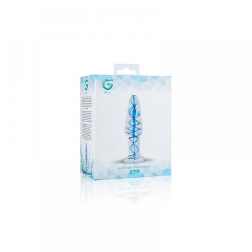 Gildo Glass Buttplug No. 23 стеклянная анальная пробка, 10.5х3.2 см