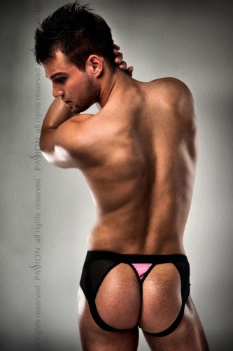 Passion - Сексуальные мужские трусы 007 THONG pink, S/M