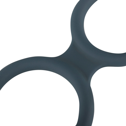 Boners Triple Cock Ring - Потрійне ерекційне кільце, (сірий) - купити в Києві, Україні