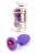 Boss Jewellery Purple Silikon Plug Small Red Diamond - Анальная пробка с кристаллом, 7х2.7 см (фиолетовый с красным) Boss Jewellery Purple Silikon Plug Small Red Diamond - Анальная пробка с кристаллом, 7х2.7 см (фиолетовый с красным)