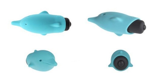 Adrien Lastic Pocket Vibe Flippy - вагинальный мини-вибратор, 7.5х2.5 см. (голубой)