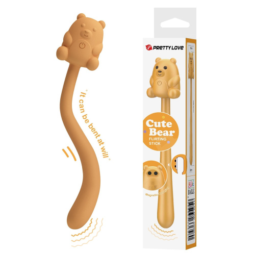 Мини вибратор на палочке Pretty Love Cute Bear