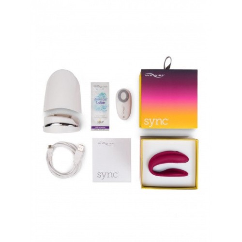 We-Vibe Sync couples - Вибратор для пар анатомический, 7,5х3,14 см