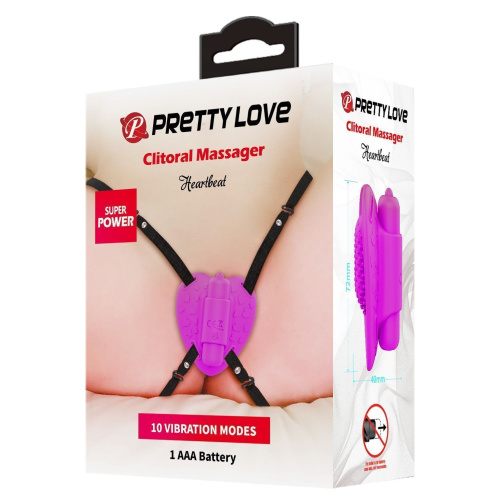 Вібратор метелик для клітора Pretty Love Heartbeat - купити в Україні | Секс шоп SEX-SHOP.ua