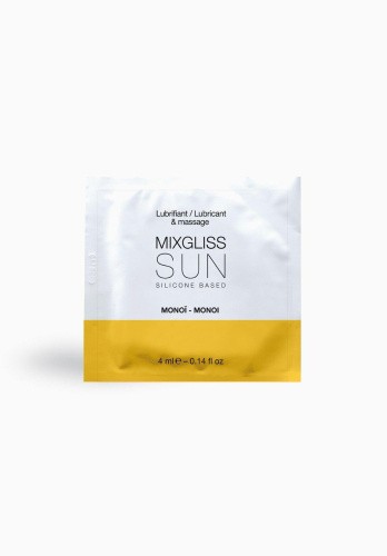 MixGliss Sun Monoi - Пробник лубриканту на силіконовій основі, 4 мл - купити в Києві, Україні