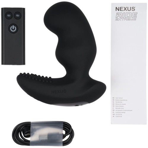 Nexus RIDE EXTREME Dual Motor Remote Control Prostate Vibrator - Массажер простаты, 14,1 см (черный)
