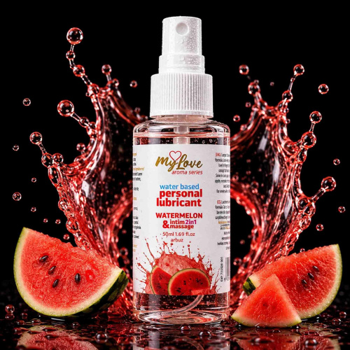 2в1 лубрикант и массажный гель - MyLove Aroma Series Intim&Massage Watermelon, 50 мл