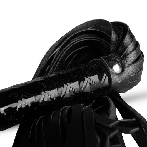 Whipped - Beat It Flogger - Black - плеть-флогер из экокожи (чёрный)