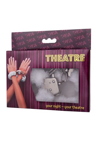 Toyfa Theatre - Наручники с мехом (белые)